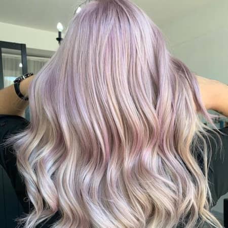Icy pink hair
