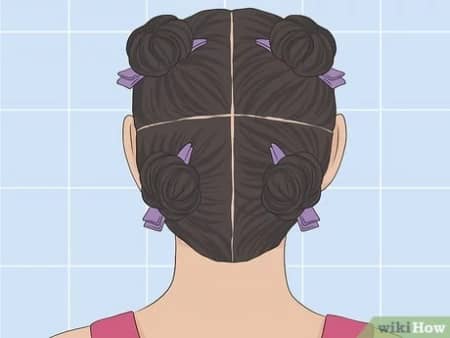 3. Incorrect parting of the hair
