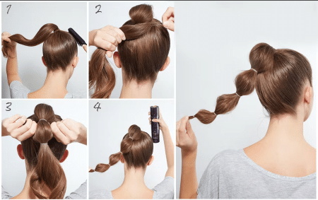 How to make a bubble braid?