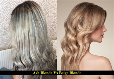 differences between beige blonde and ash blonde