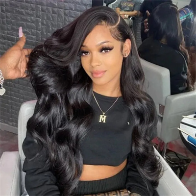 High-density lace closure wig