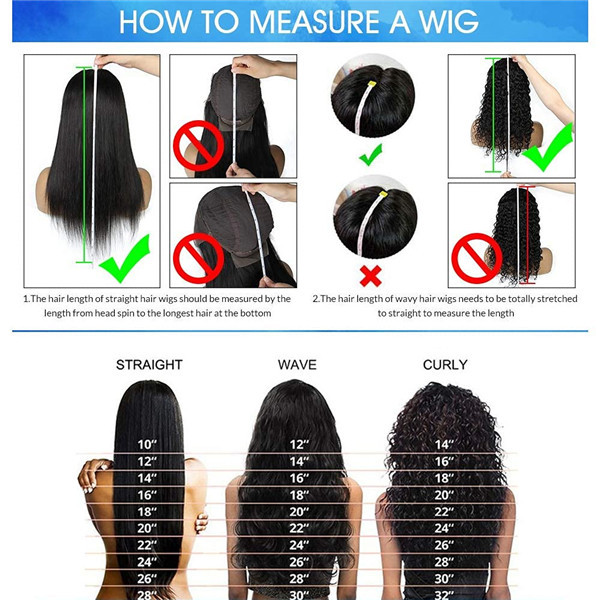 How can you measure a 14-inch hair correctly?