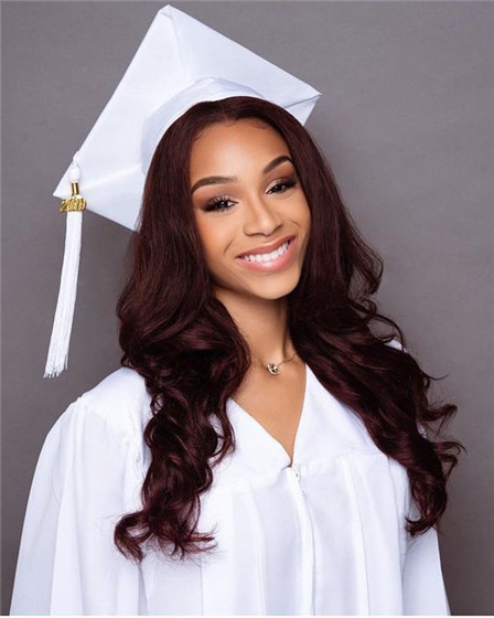 Graduation hairstyles for girls with colored hair