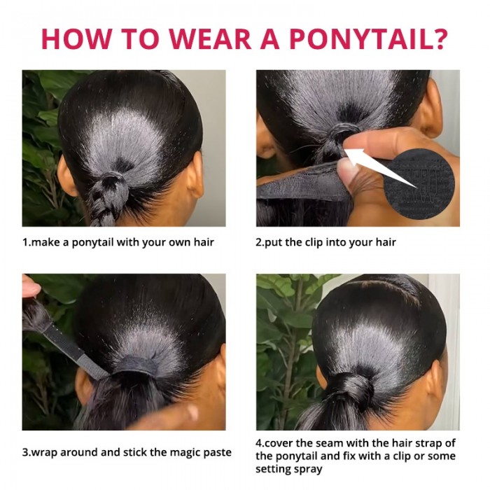 How to put on a high ponytail hairstyle