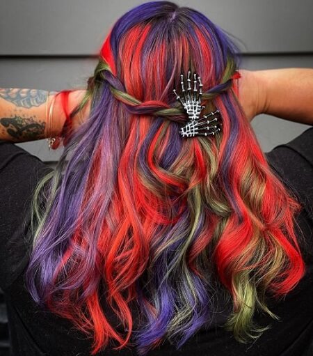 a-girl-with-colorful-Haute-halloween-curls