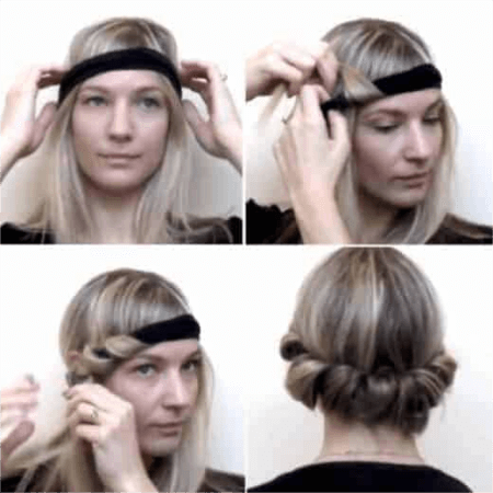 a-woman-making-heatless-curls-with-a-headband