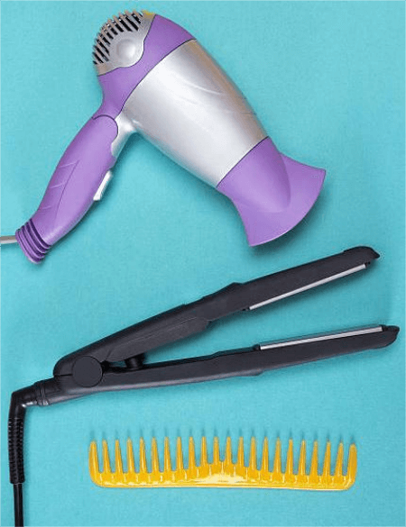hair-dryer-flat-iron-and-comb