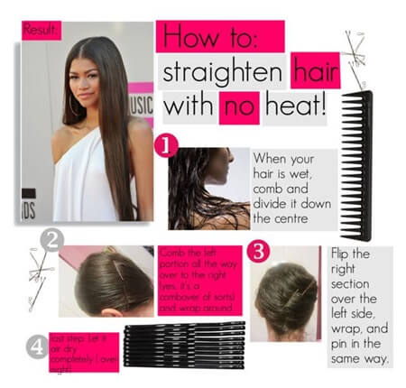 Five Effective Ways To Straighten Hair Without Heat -Blog - 