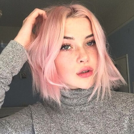 pretty girls with light pink hair tumblr