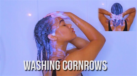 washing-cornrows
