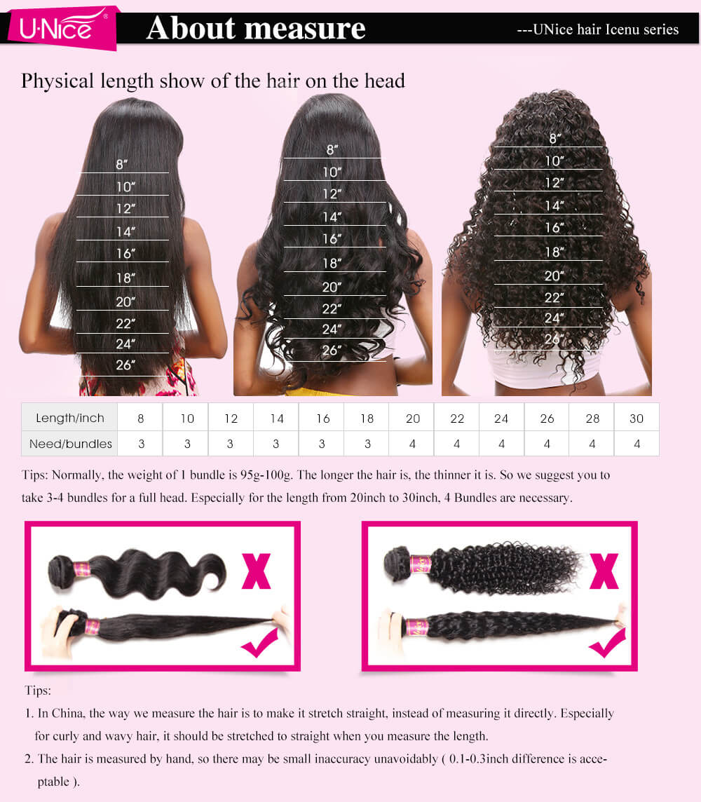 unice hair 3 bundles brazilian jerry curly hair weave with closure icenu  series