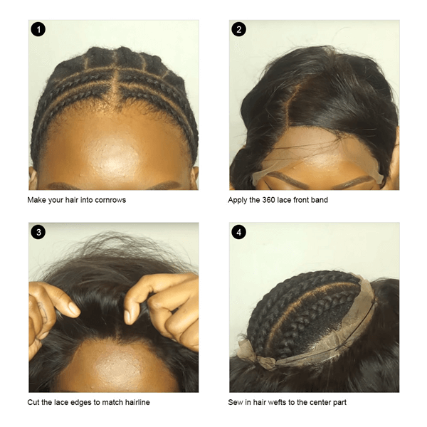 360 lace frontal install